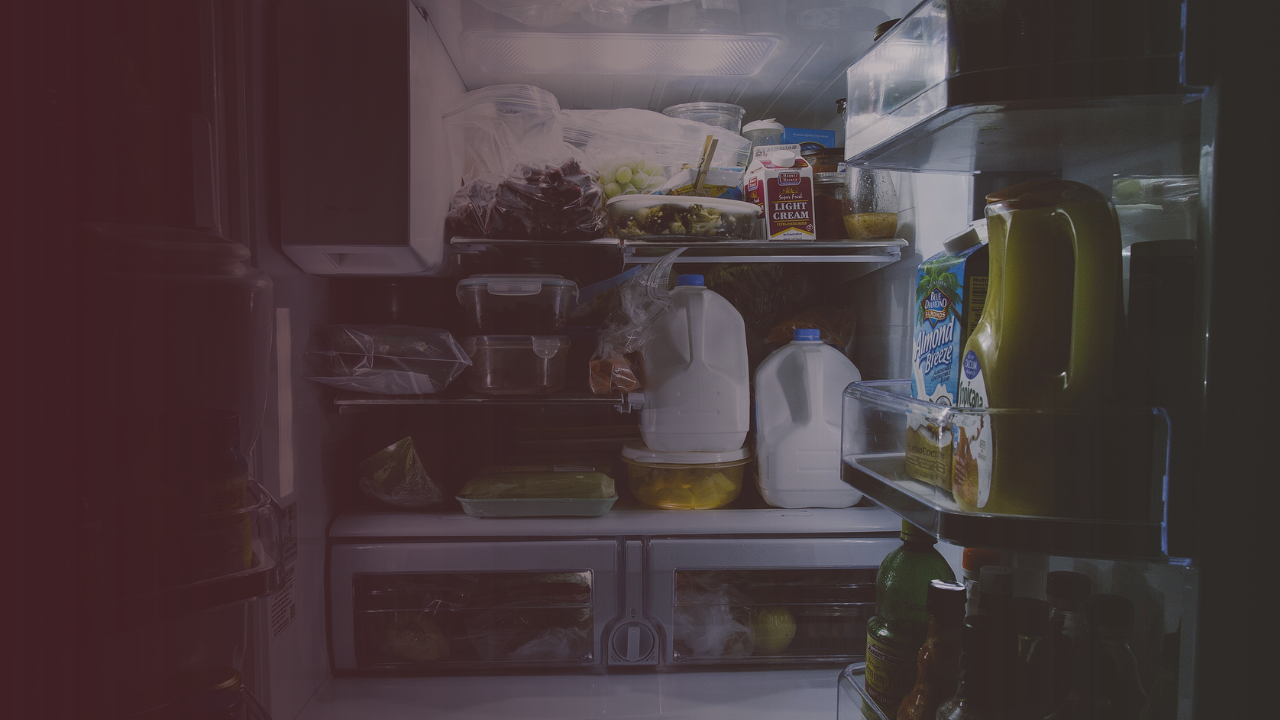 a refrigerator full of food